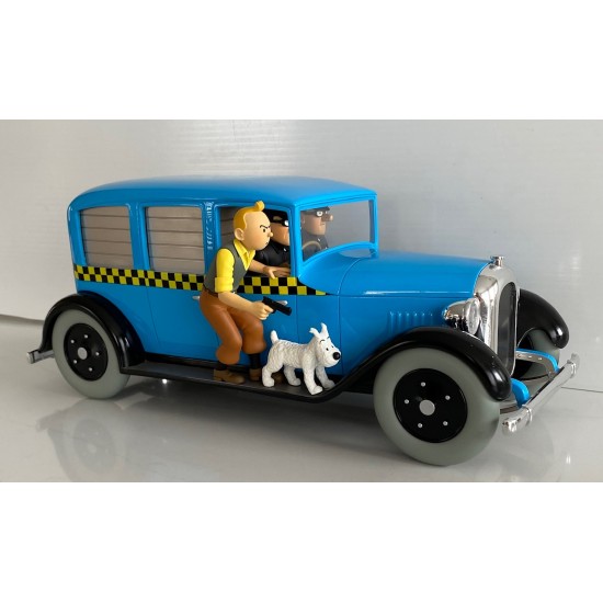 Taxi bleu de Tintin en Amérique